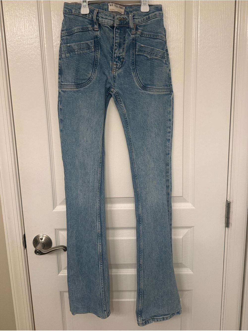 Free People Low Rise Slim Boot Cut Jeans Size 24